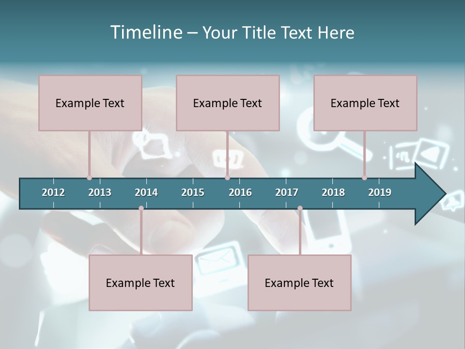 A Person Pressing A Button On A Touch Screen PowerPoint Template