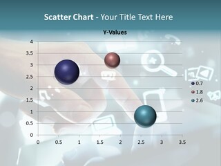 A Person Pressing A Button On A Touch Screen PowerPoint Template