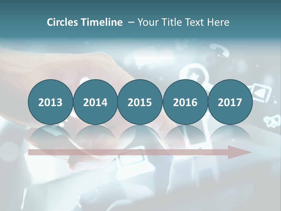 A Person Pressing A Button On A Touch Screen PowerPoint Template