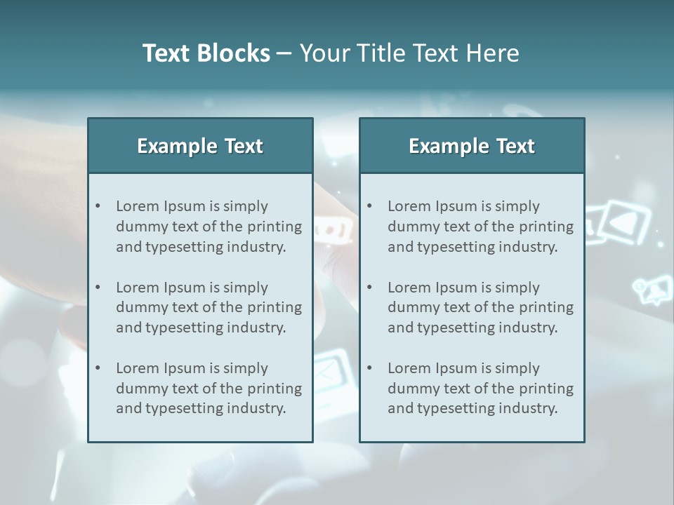 A Person Pressing A Button On A Touch Screen PowerPoint Template