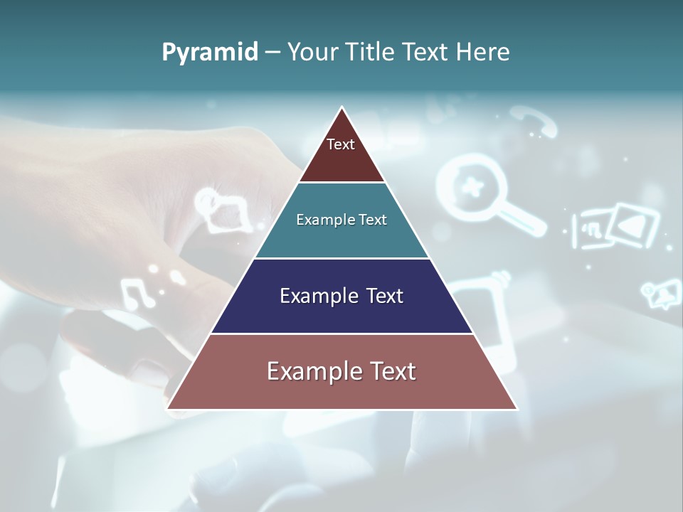 A Person Pressing A Button On A Touch Screen PowerPoint Template