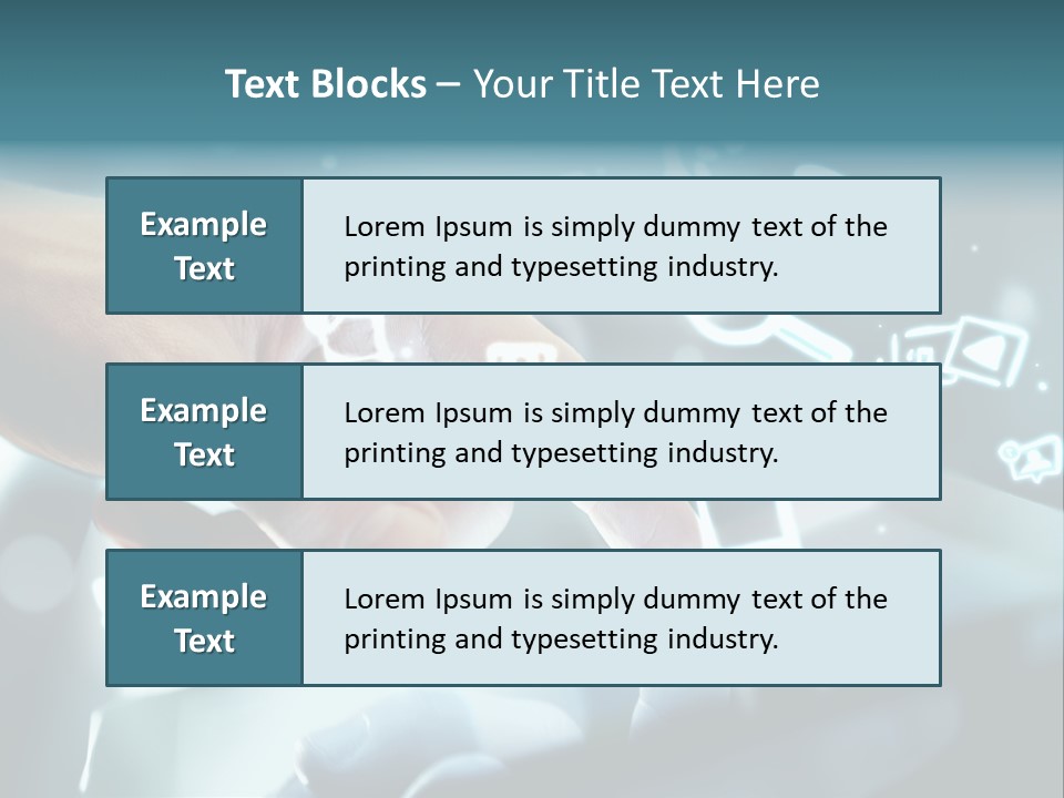A Person Pressing A Button On A Touch Screen PowerPoint Template