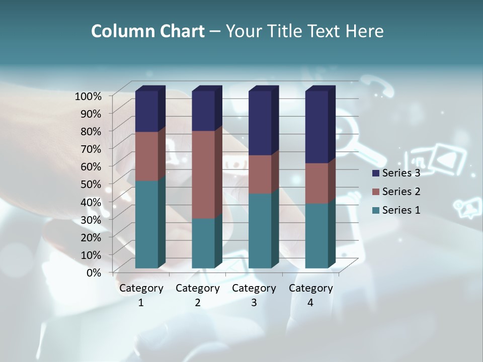 A Person Pressing A Button On A Touch Screen PowerPoint Template