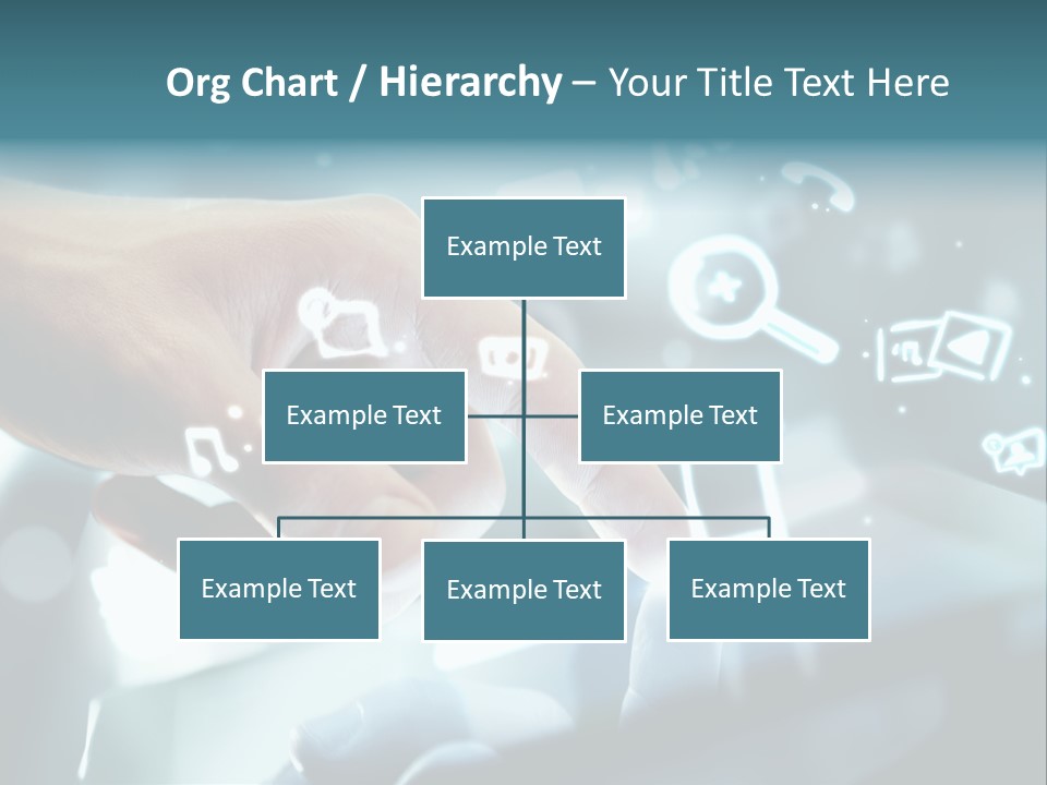 A Person Pressing A Button On A Touch Screen PowerPoint Template