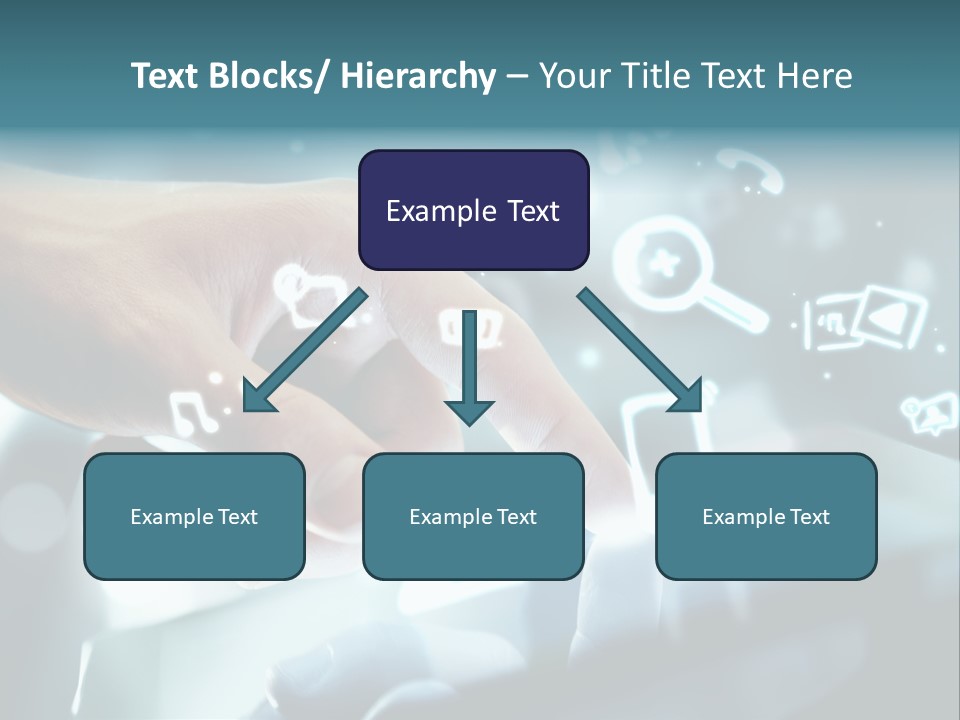 A Person Pressing A Button On A Touch Screen PowerPoint Template