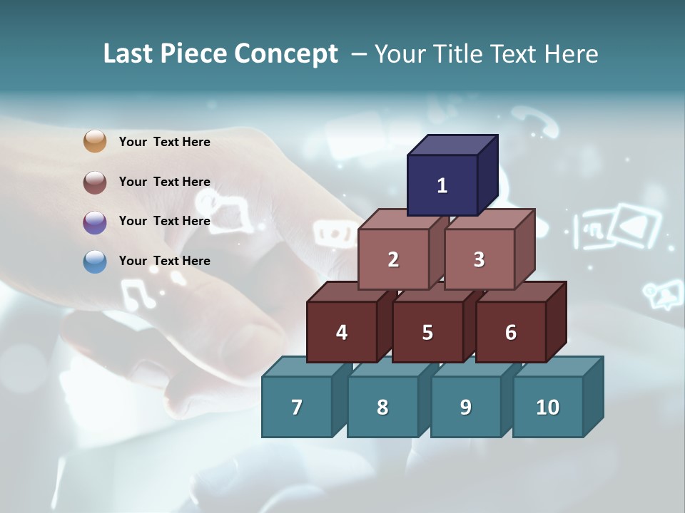 A Person Pressing A Button On A Touch Screen PowerPoint Template