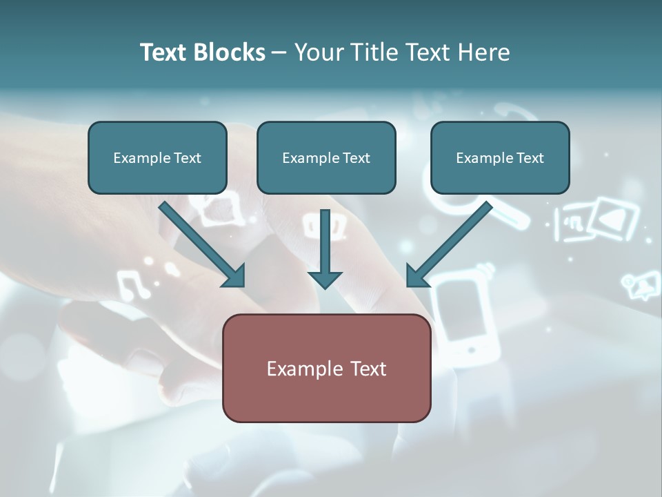 A Person Pressing A Button On A Touch Screen PowerPoint Template
