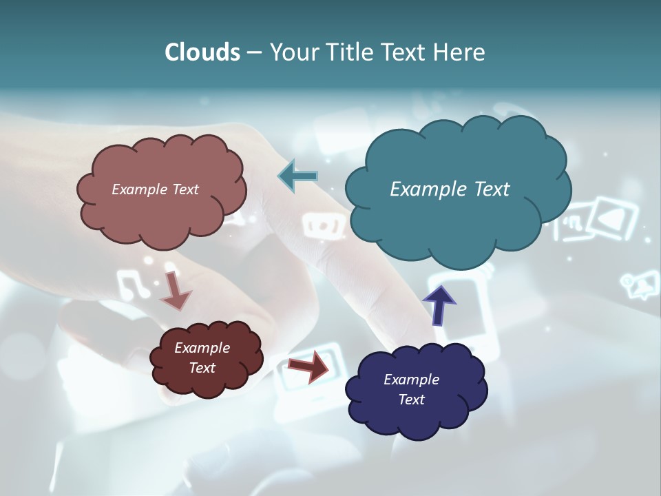 A Person Pressing A Button On A Touch Screen PowerPoint Template