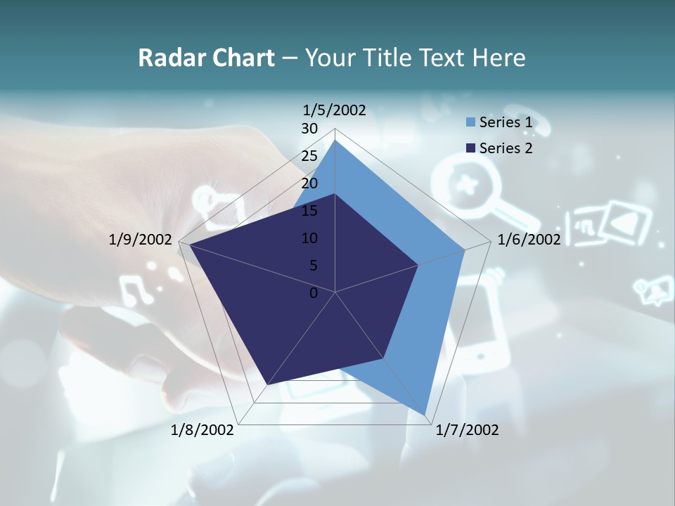 A Person Pressing A Button On A Touch Screen PowerPoint Template