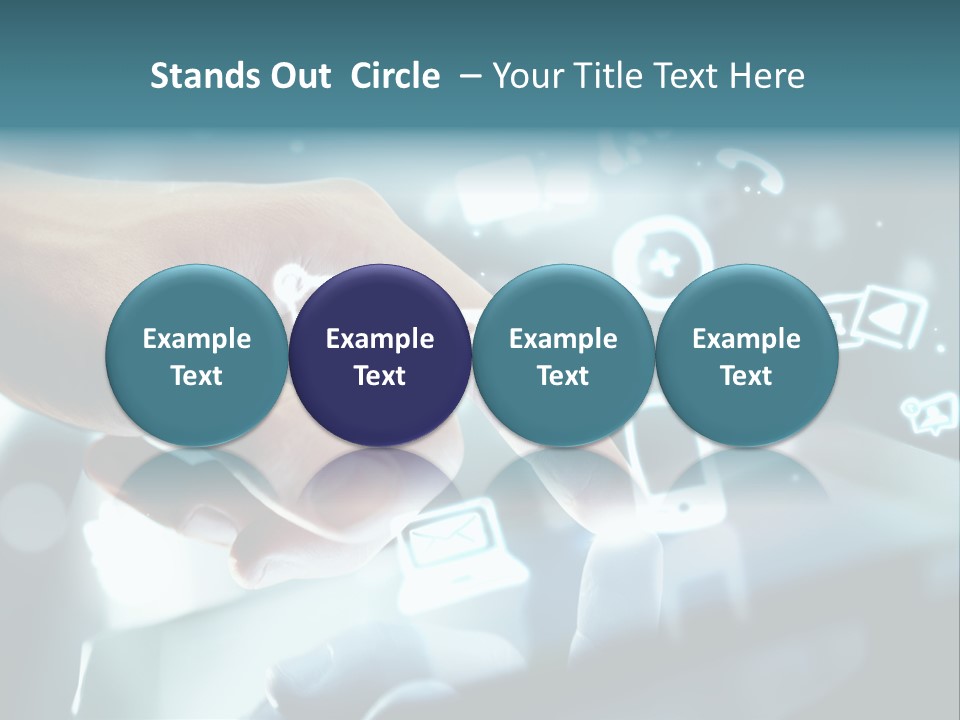 A Person Pressing A Button On A Touch Screen PowerPoint Template