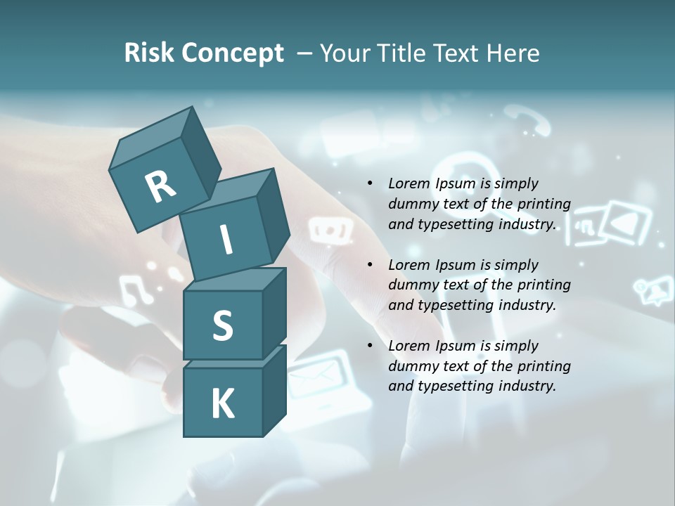 A Person Pressing A Button On A Touch Screen PowerPoint Template