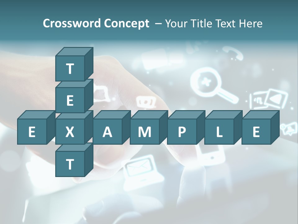 A Person Pressing A Button On A Touch Screen PowerPoint Template