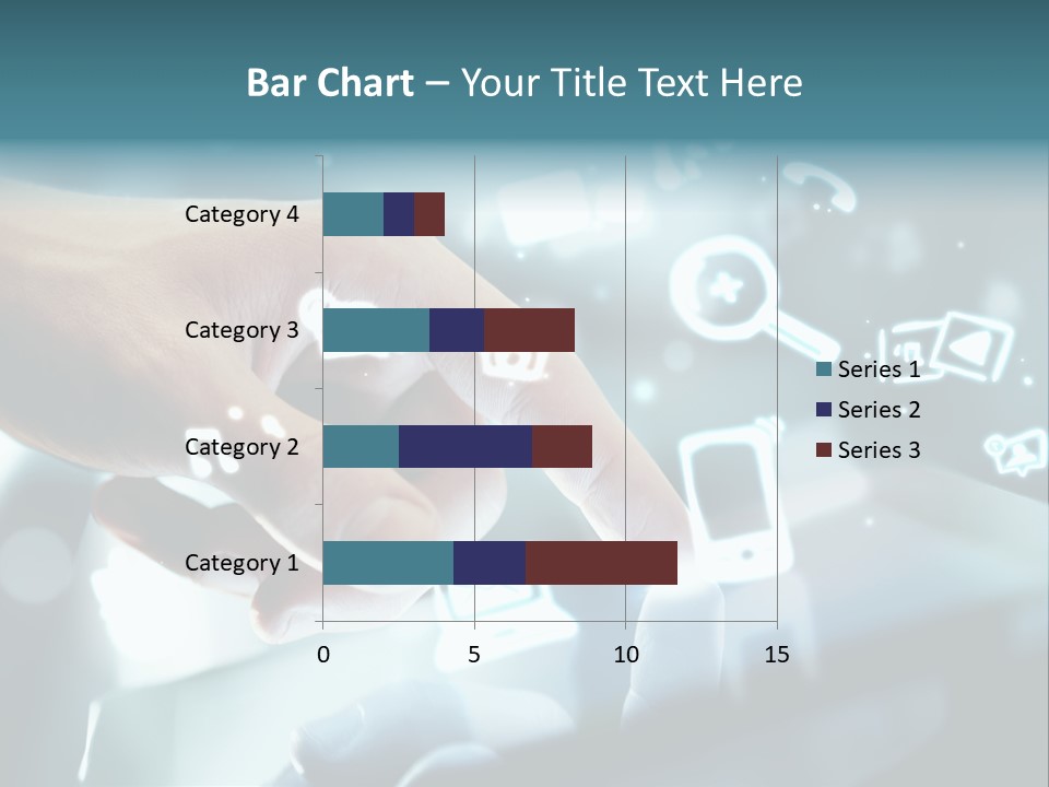A Person Pressing A Button On A Touch Screen PowerPoint Template