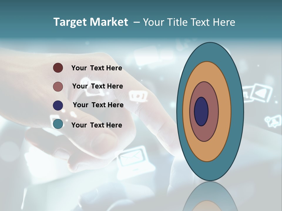 A Person Pressing A Button On A Touch Screen PowerPoint Template