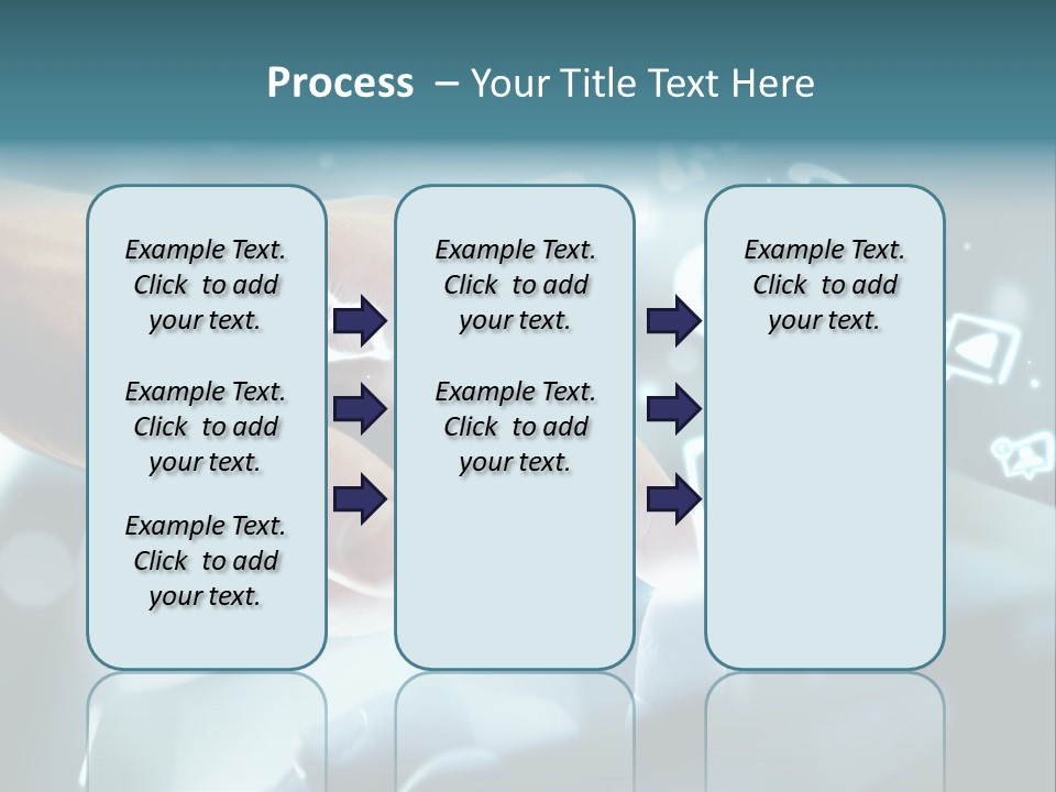 A Person Pressing A Button On A Touch Screen PowerPoint Template
