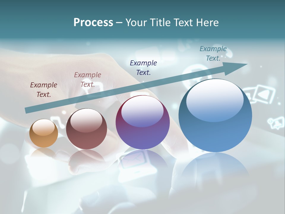 A Person Pressing A Button On A Touch Screen PowerPoint Template