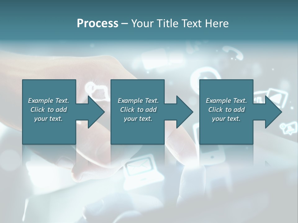 A Person Pressing A Button On A Touch Screen PowerPoint Template