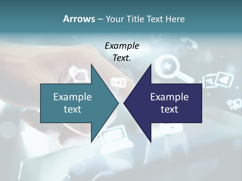 A Person Pressing A Button On A Touch Screen PowerPoint Template