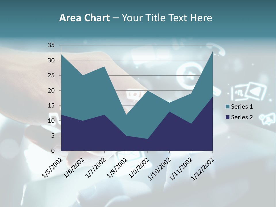 A Person Pressing A Button On A Touch Screen PowerPoint Template