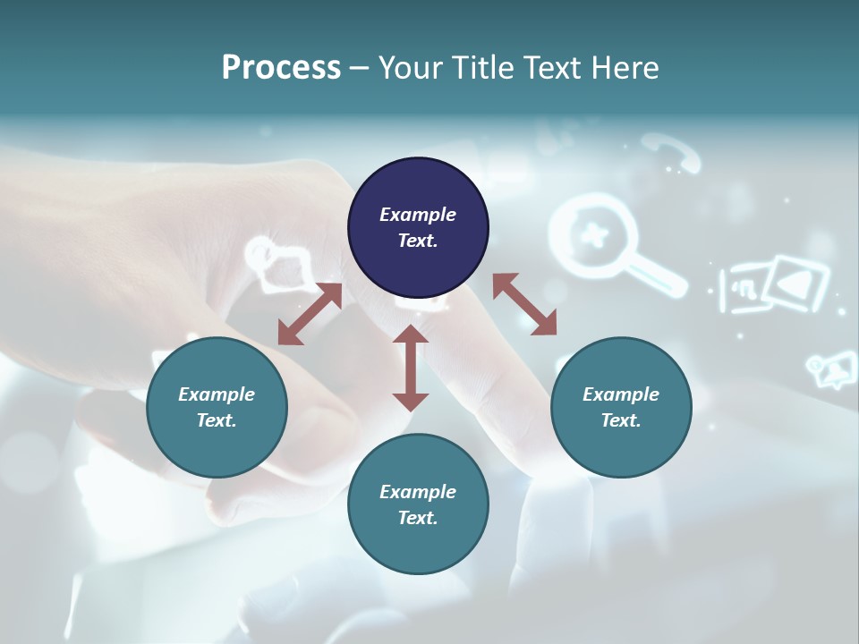 A Person Pressing A Button On A Touch Screen PowerPoint Template