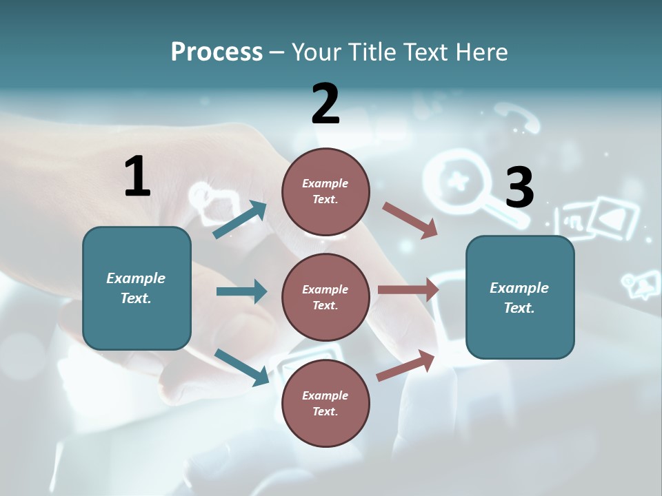 A Person Pressing A Button On A Touch Screen PowerPoint Template