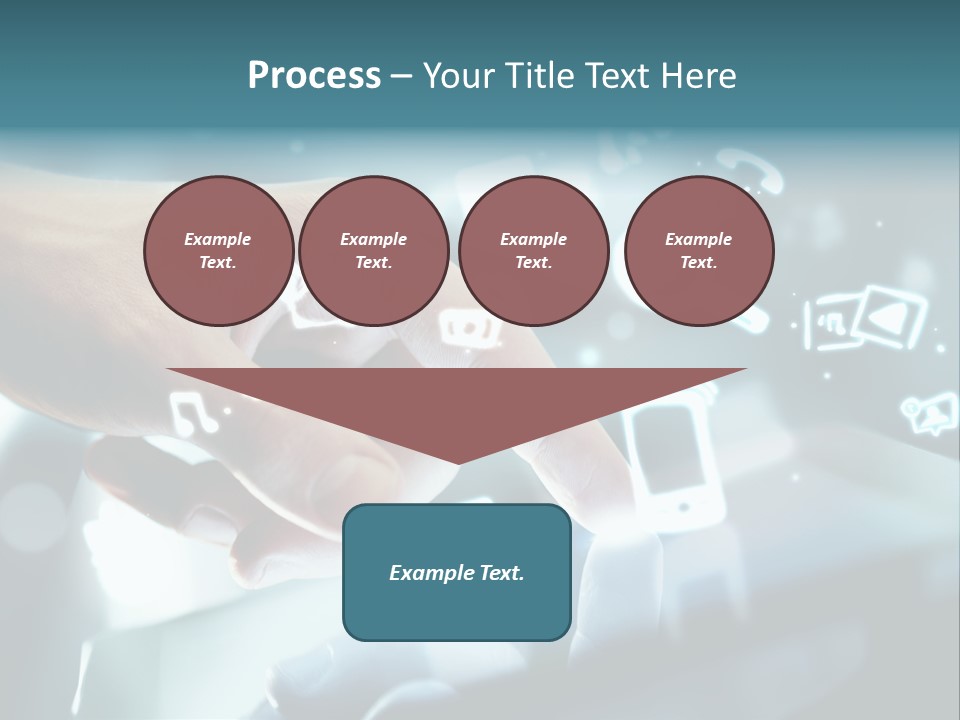A Person Pressing A Button On A Touch Screen PowerPoint Template
