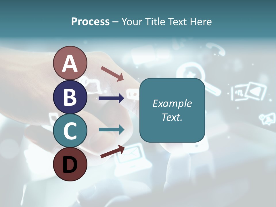 A Person Pressing A Button On A Touch Screen PowerPoint Template