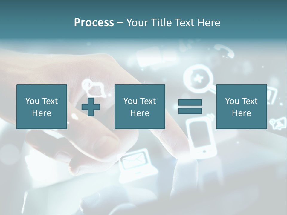 A Person Pressing A Button On A Touch Screen PowerPoint Template