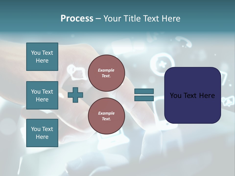 A Person Pressing A Button On A Touch Screen PowerPoint Template