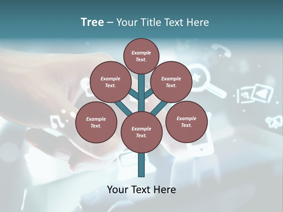 A Person Pressing A Button On A Touch Screen PowerPoint Template