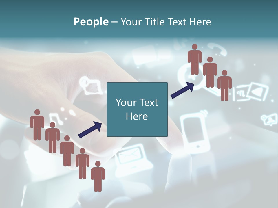 A Person Pressing A Button On A Touch Screen PowerPoint Template