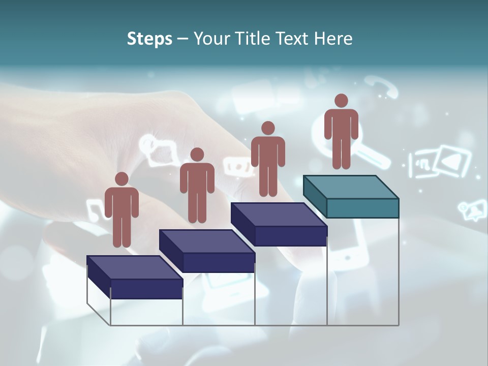 A Person Pressing A Button On A Touch Screen PowerPoint Template