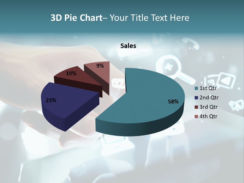A Person Pressing A Button On A Touch Screen PowerPoint Template