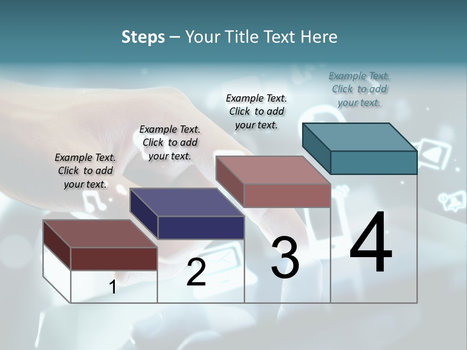 A Person Pressing A Button On A Touch Screen PowerPoint Template