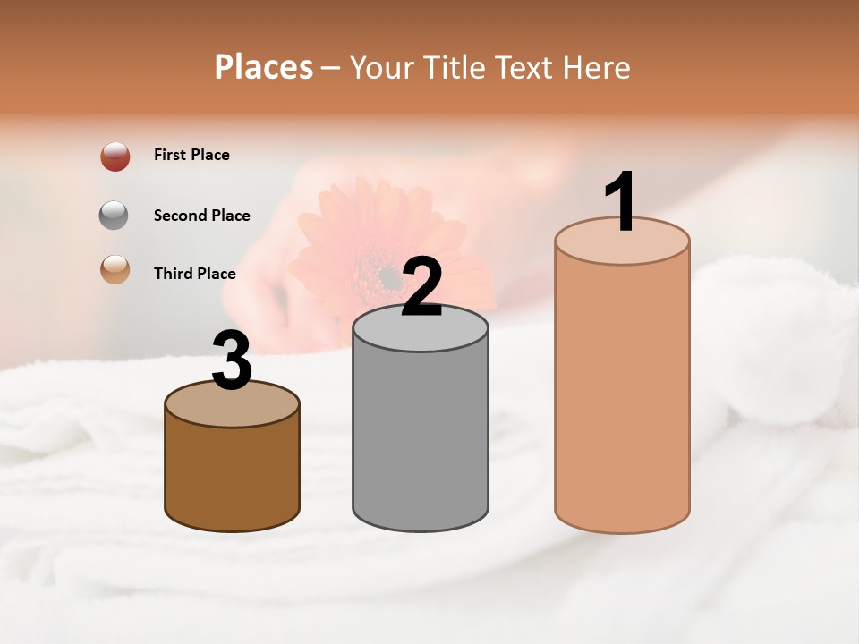 A Person Holding A Flower On Top Of A Bed PowerPoint Template