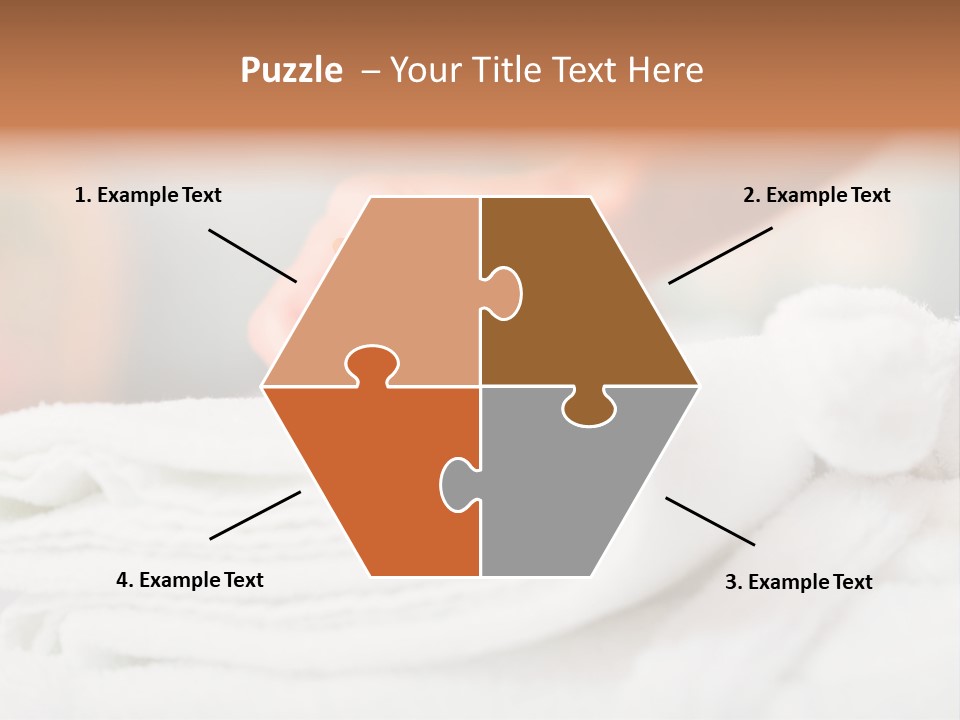 A Person Holding A Flower On Top Of A Bed PowerPoint Template