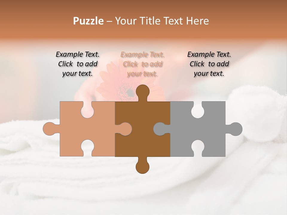 A Person Holding A Flower On Top Of A Bed PowerPoint Template