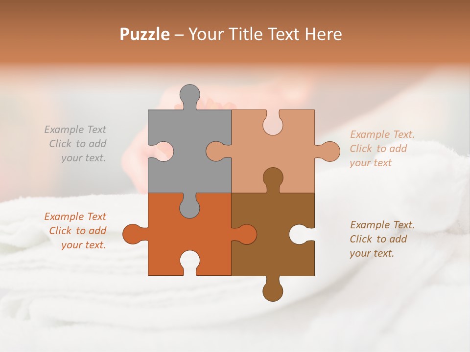 A Person Holding A Flower On Top Of A Bed PowerPoint Template