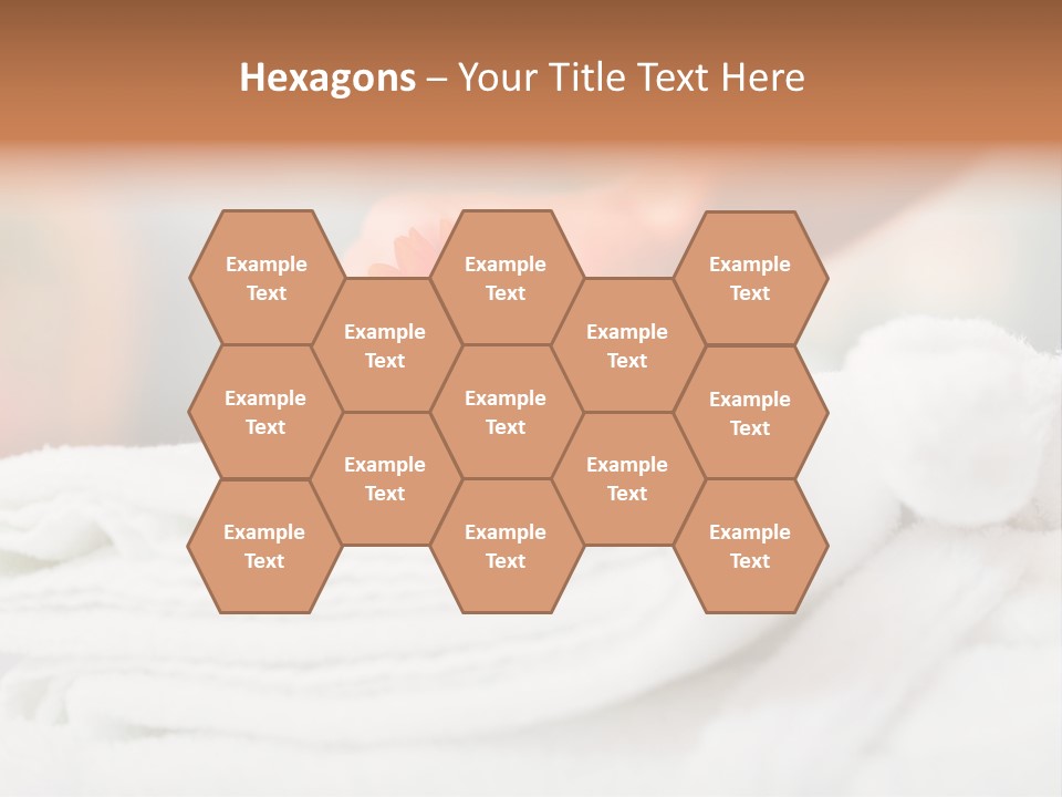 A Person Holding A Flower On Top Of A Bed PowerPoint Template