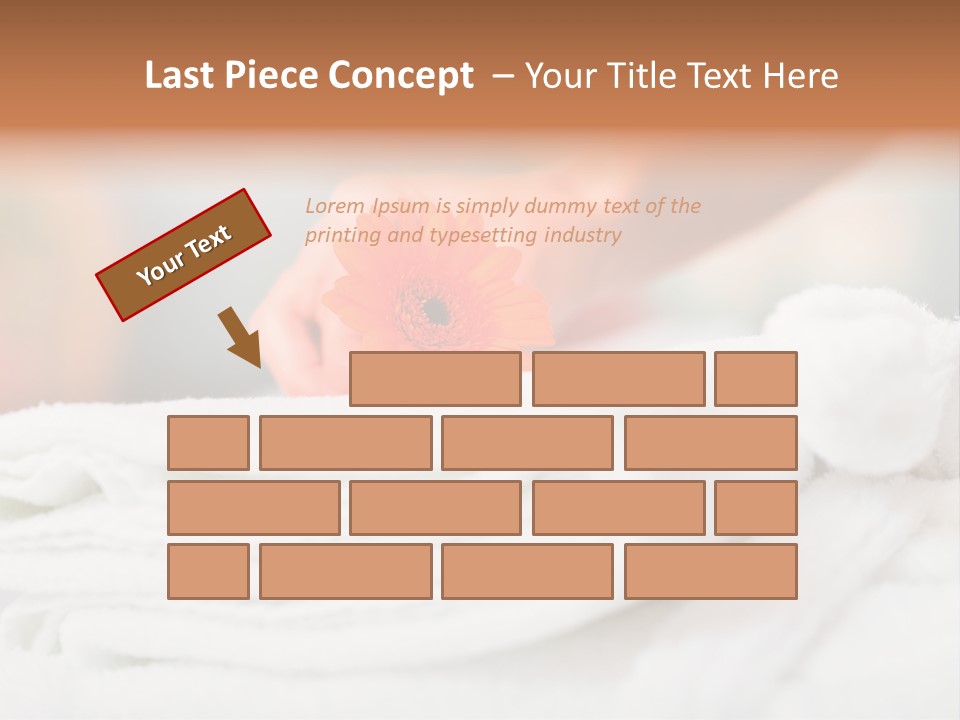 A Person Holding A Flower On Top Of A Bed PowerPoint Template