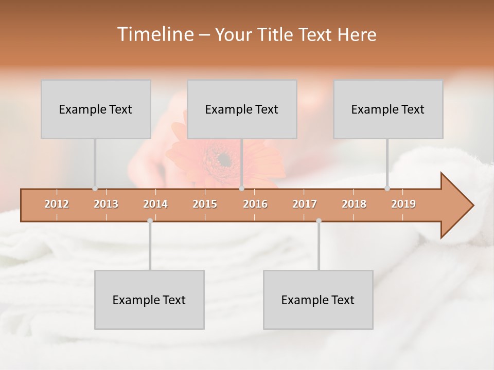 A Person Holding A Flower On Top Of A Bed PowerPoint Template
