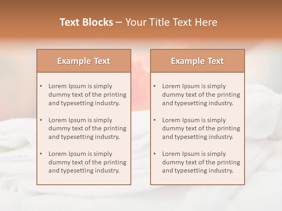 A Person Holding A Flower On Top Of A Bed PowerPoint Template