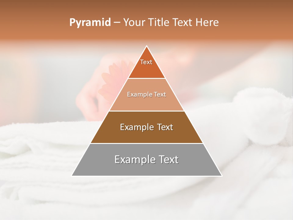 A Person Holding A Flower On Top Of A Bed PowerPoint Template