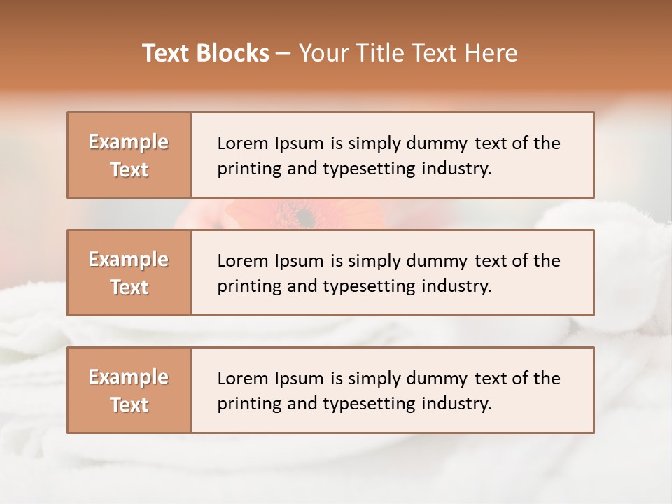 A Person Holding A Flower On Top Of A Bed PowerPoint Template