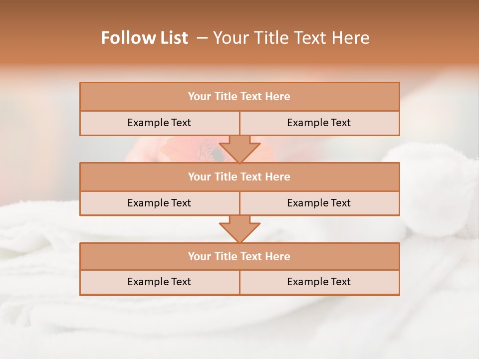 A Person Holding A Flower On Top Of A Bed PowerPoint Template