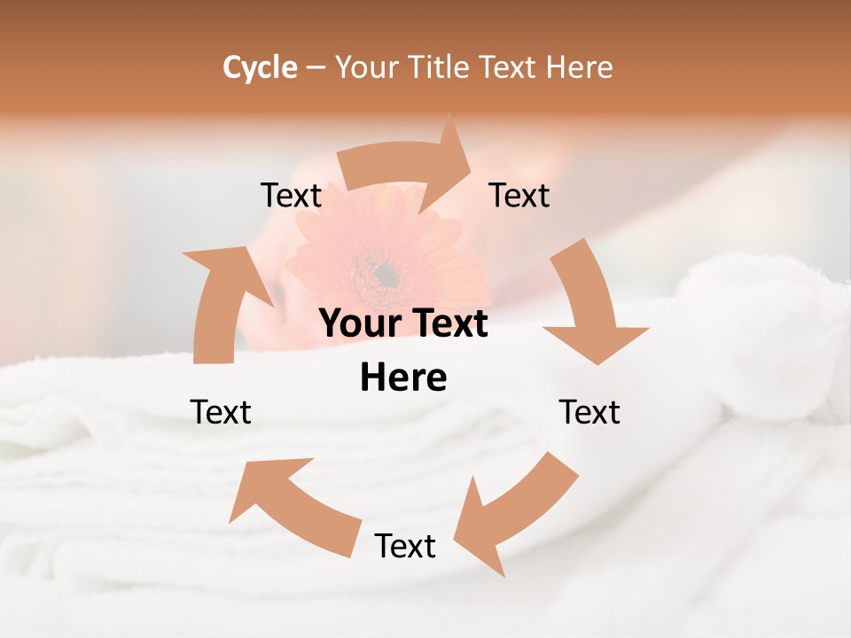 A Person Holding A Flower On Top Of A Bed PowerPoint Template