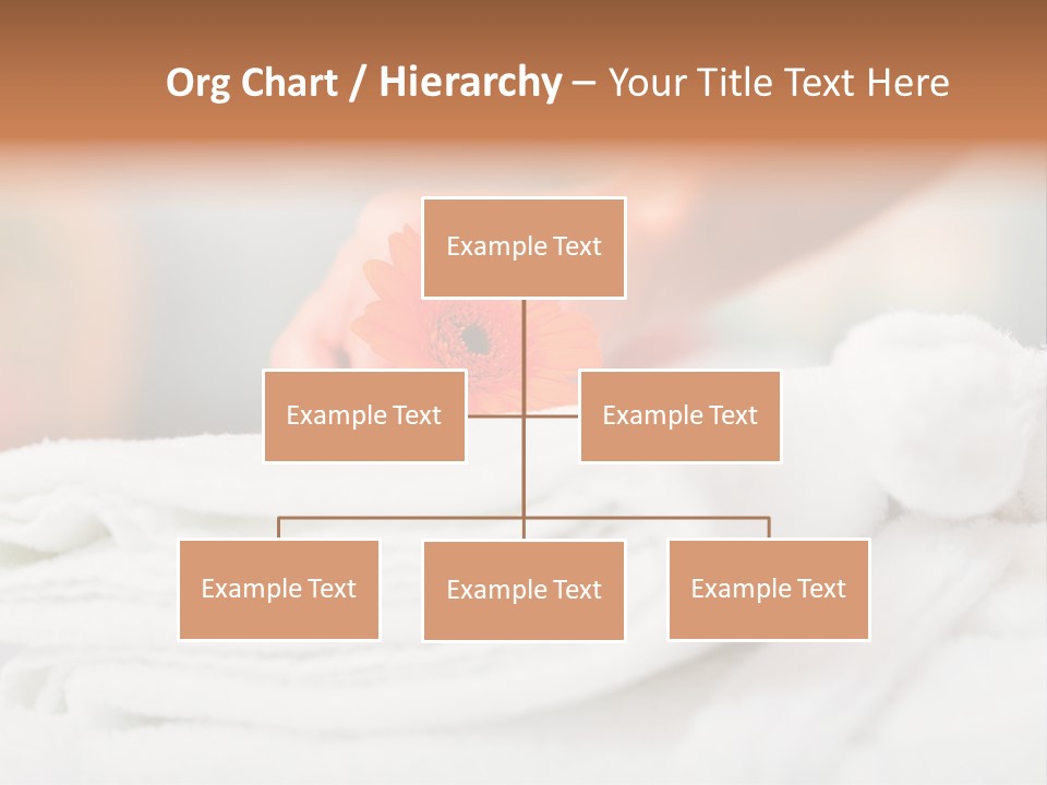 A Person Holding A Flower On Top Of A Bed PowerPoint Template