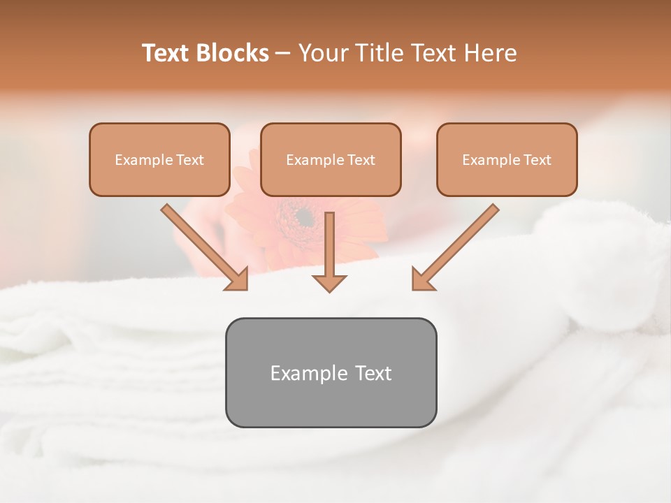 A Person Holding A Flower On Top Of A Bed PowerPoint Template