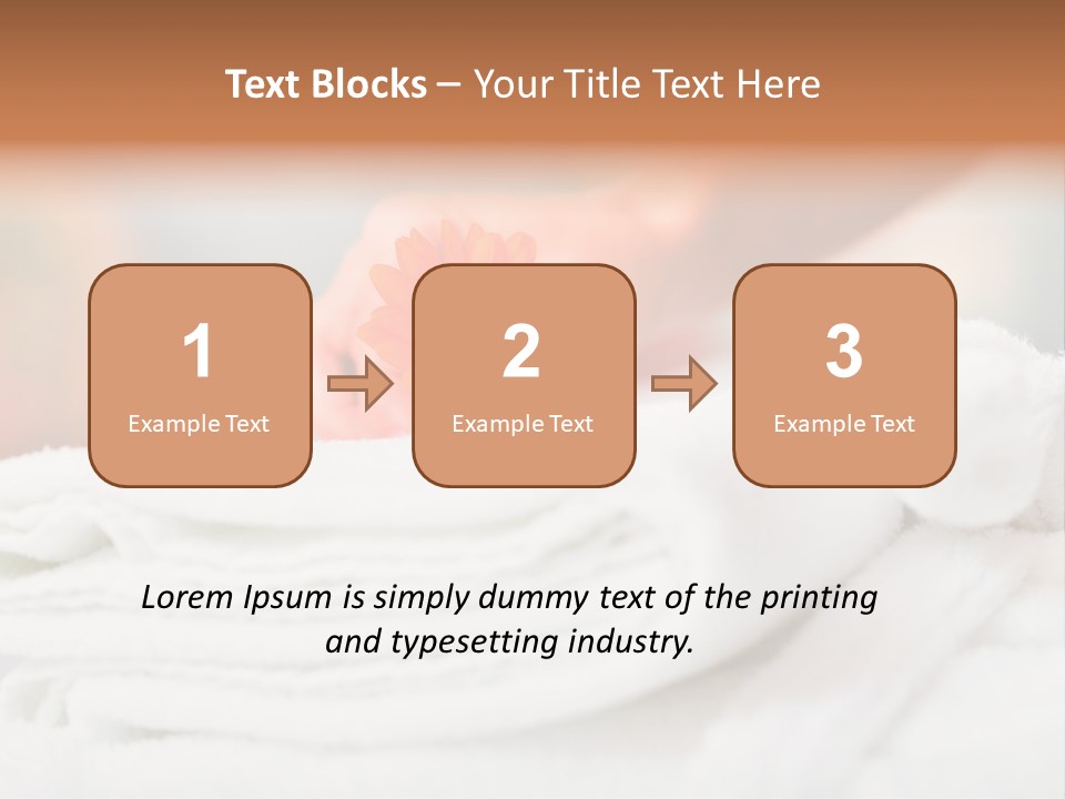 A Person Holding A Flower On Top Of A Bed PowerPoint Template