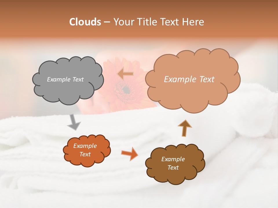 A Person Holding A Flower On Top Of A Bed PowerPoint Template